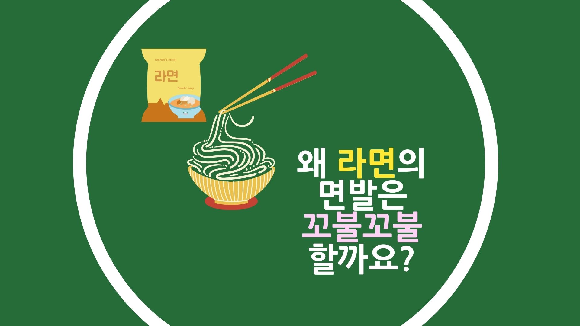 상식퀴즈: 라면의 면발이 꼬불꼬불한 이유